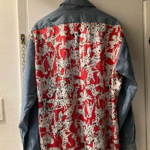 Nicole Miller Vintage Limited Edition Silk Dalmatian Top and Hat